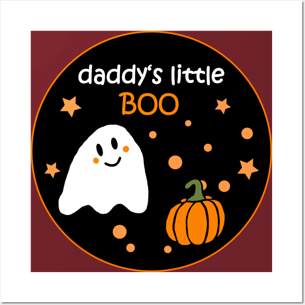 Daddy's Little Boo Halloween Costume Wall Art by Anke Wonder 